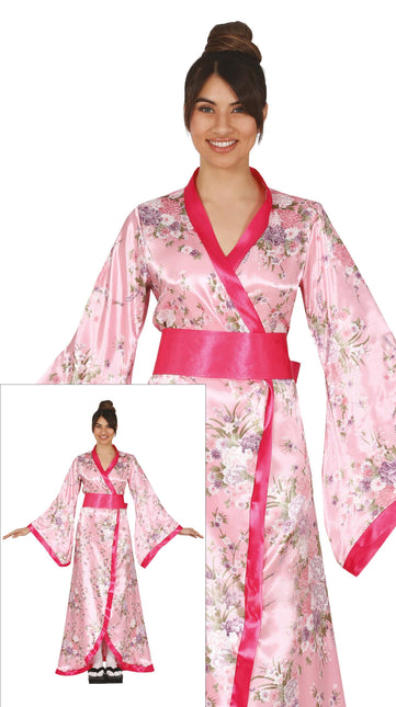 Kimono Kostüm Rosa Damen