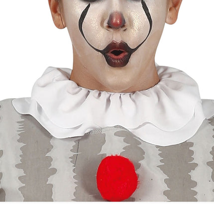 Horror Clown Halloween Kostüm Damen Grau