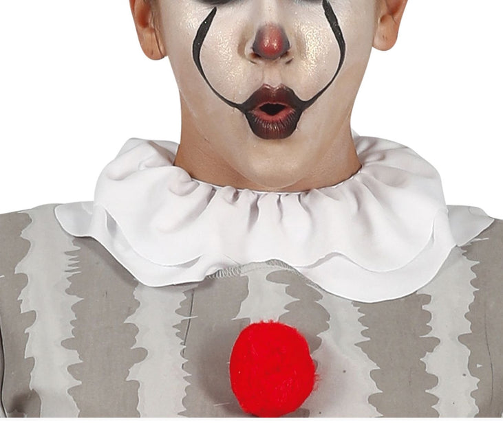 Horror Clown Halloween Kostüm Damen Grau