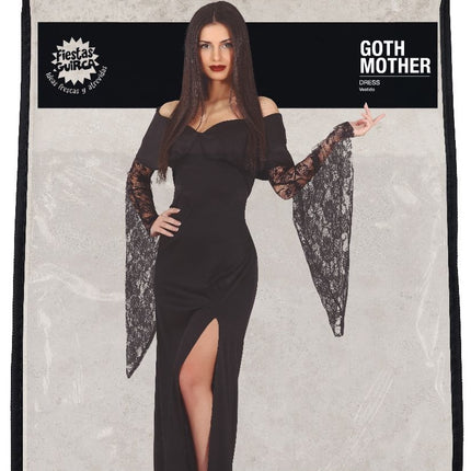 Gothic Halloween Kostüm Damen Schwarz