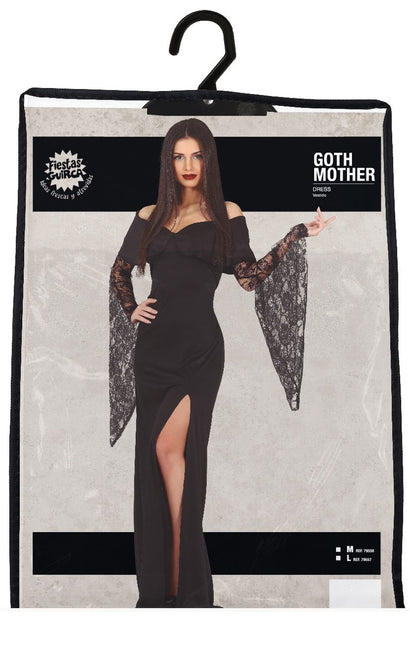 Gothic Halloween Kostüm Damen Schwarz