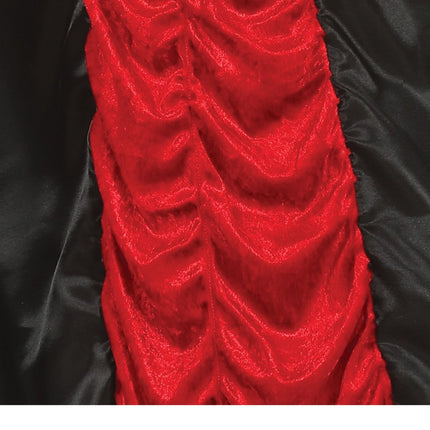 Vampir Halloween Kostüm Damen Rot Schwarz