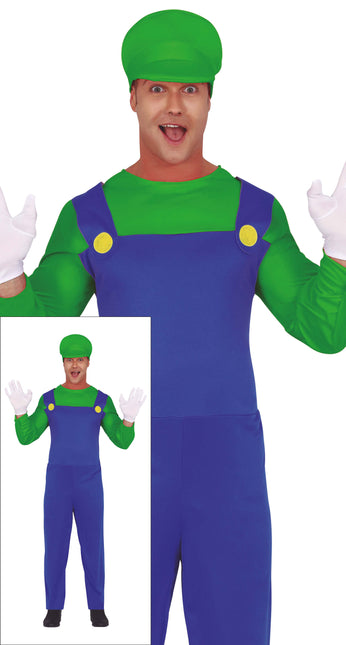 Super Mario Kostüm Luigi für Männer