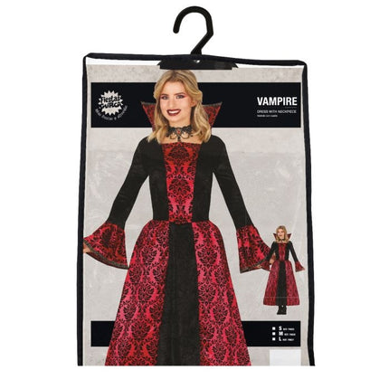 Vampir Halloween Kleid Damen rot