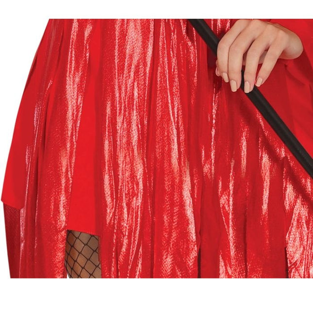 Teufelin Halloween Kostüm Damen Rot