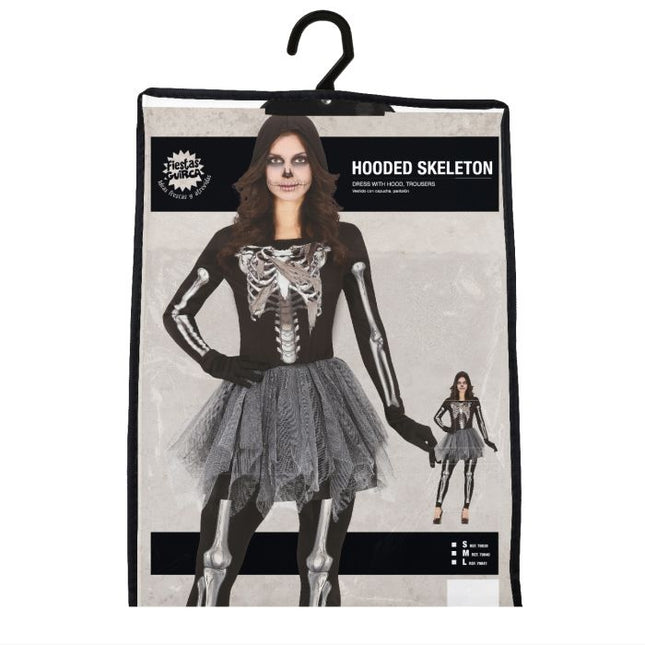 Skelett Halloween Kostüm Damen Tutu