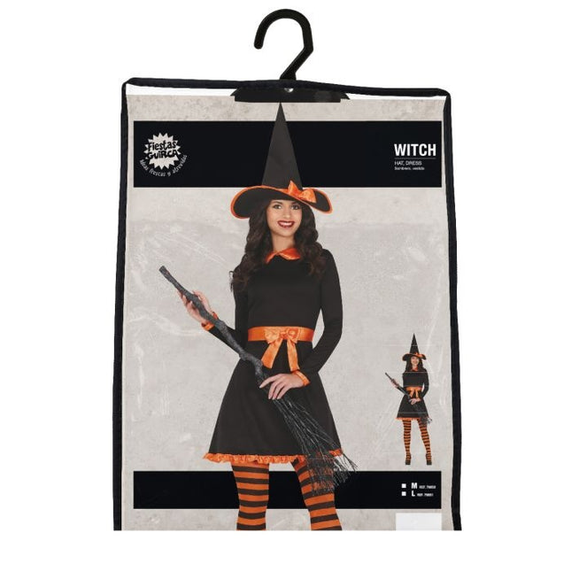 Hexe Halloween Kostüm Damen Orange