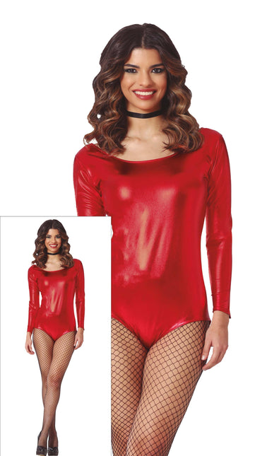 Trikot Rot Damen Metallic