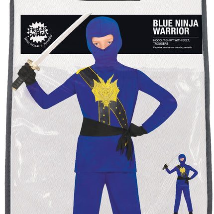 Ninja Kostüm Blauer Junge