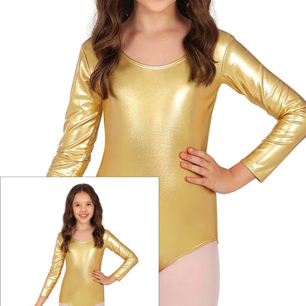 Trikot für Mädchen in Gold Metallic