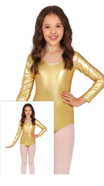 Trikot für Mädchen in Gold Metallic