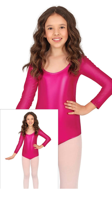 Leggingsuit Fuchsia Girl Metallic