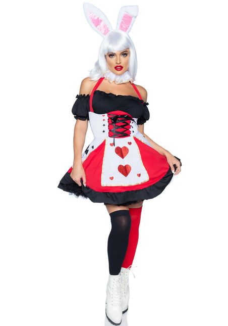 Herz Frau Kleid Schwarz Rot Damen Bein Avenue