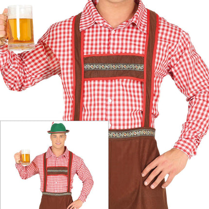 Oktoberfest Kostüm Rot Braun Männer