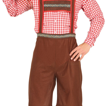 Oktoberfest Kostüm Rot Braun Männer