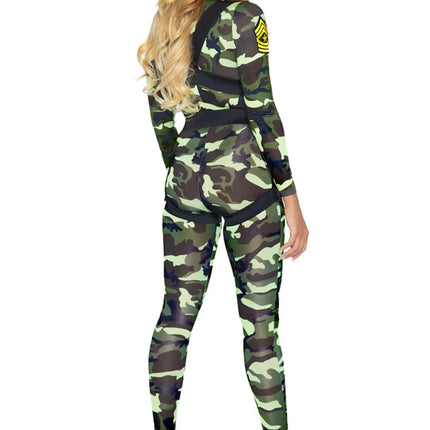 Damen Army Jumpsuit Leg Avenue