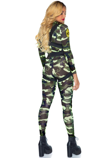 Damen Army Jumpsuit Leg Avenue