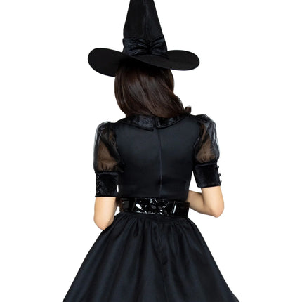 Halloween Kleid Schwarz Damen Leg Avenue