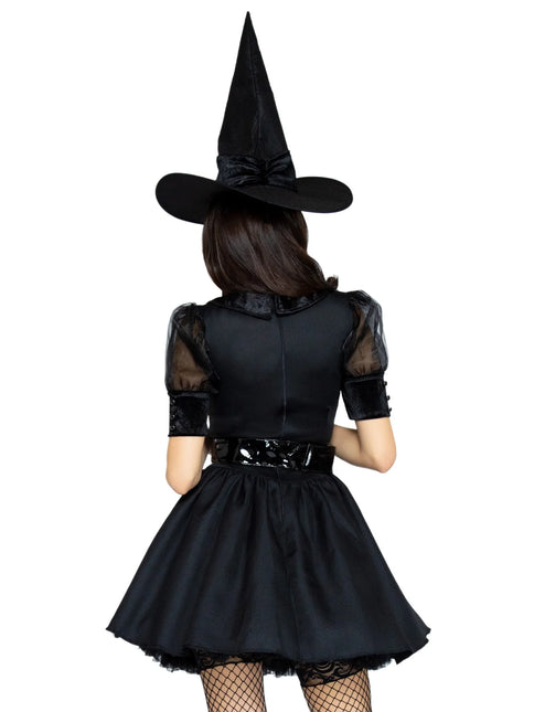 Halloween Kleid Schwarz Damen Leg Avenue