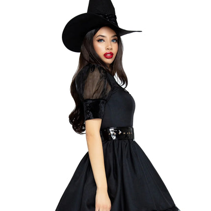 Halloween Kleid Schwarz Damen Leg Avenue