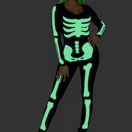 Halloween Catsuit Ladies Glow In The Dark Leg Avenue