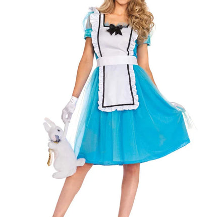 Alice Im Wunderland Kleid Blau Damen Leg Avenue