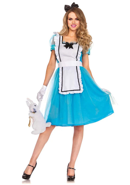 Alice Im Wunderland Kleid Blau Damen Leg Avenue