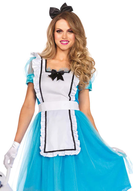 Alice Im Wunderland Kleid Blau Damen Leg Avenue