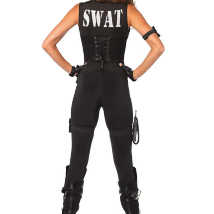 Swat Catsuit Schwarz Women's Leg Avenue