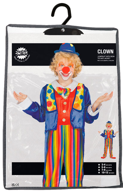 Clown Kostüm Buntes Kind