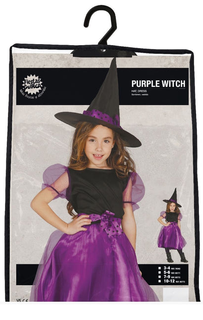 Halloween Kleid Kind Lila