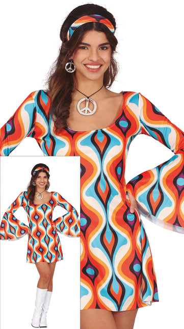 Hippie Kostüm Kleid Damen