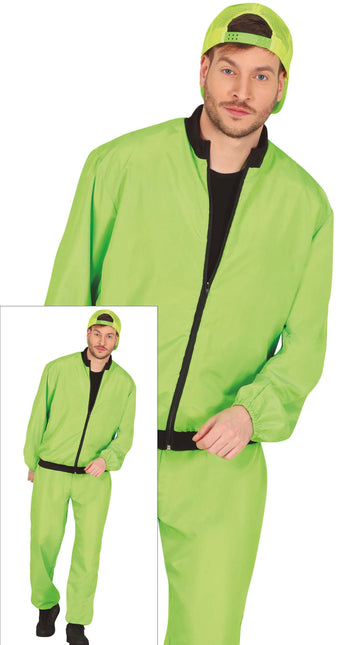 Grüner Neon-Trainingsanzug Men's