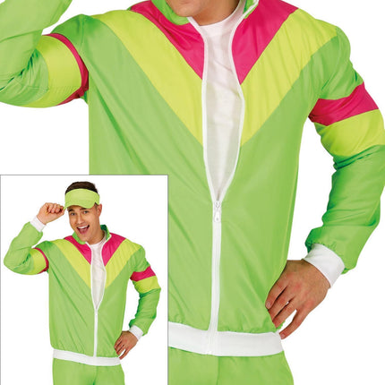 Grüner Neon-Trainingsanzug Men's