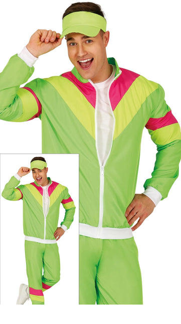 Grüner Neon-Trainingsanzug Men's