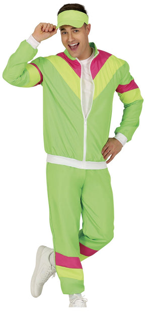 Grüner Neon-Trainingsanzug Men's