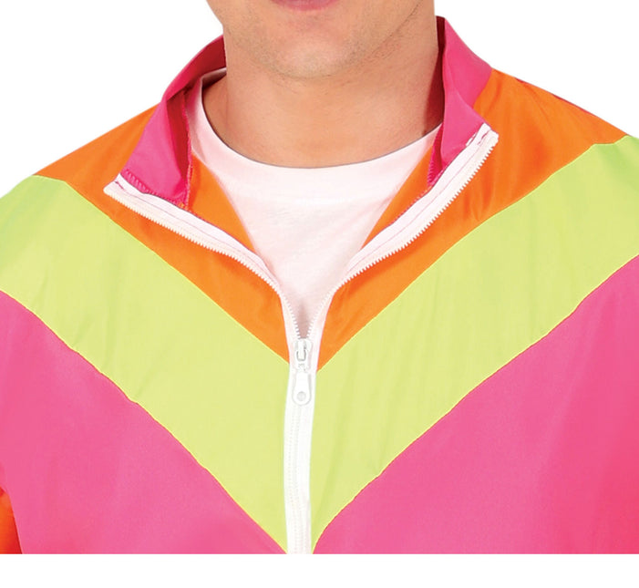 Rosa Neon-Trainingsanzug Herren