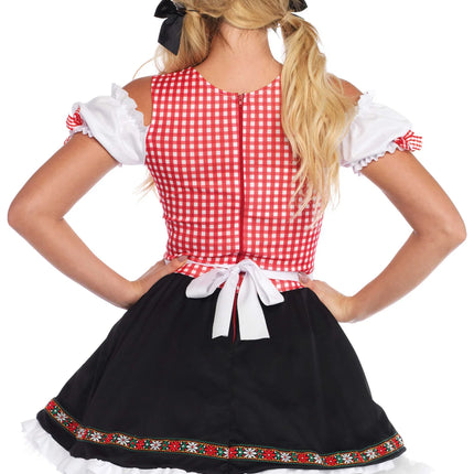 Rotes Schwarzes Dirndlkleid Oktoberfest Damen Leg Avenue