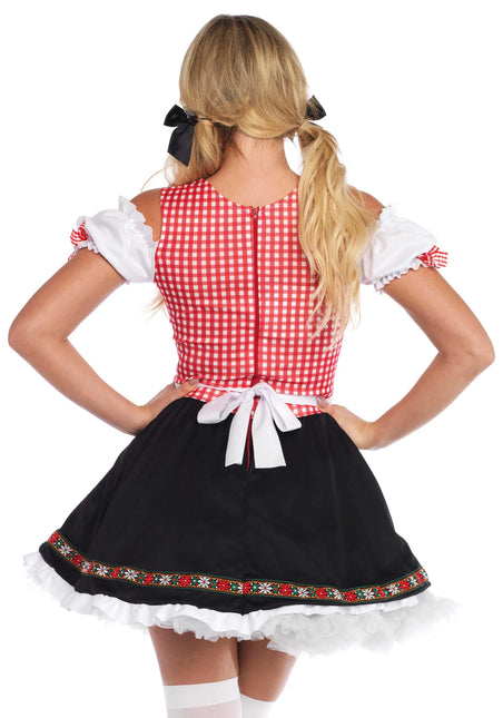 Rotes Schwarzes Dirndlkleid Oktoberfest Damen Leg Avenue