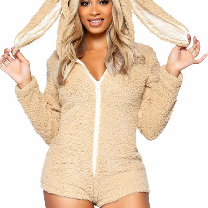 Kaninchenanzug Beige Damen Bodysuit Leg Avenue