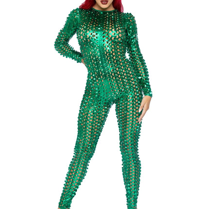 Grüner Catsuit Ladies Leg Avenue