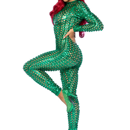 Grüner Catsuit Ladies Leg Avenue