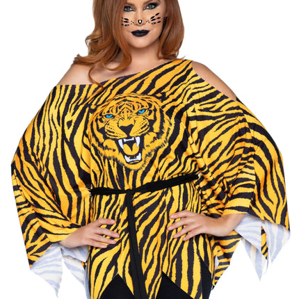 Tiger Poncho Ladies Leg Avenue