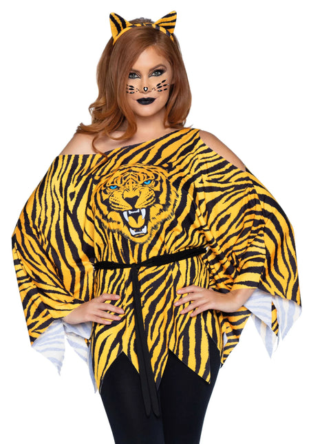 Tiger Poncho Ladies Leg Avenue