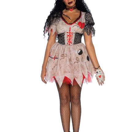 Halloween Kleid Damen Voodoo Pop Leg Avenue