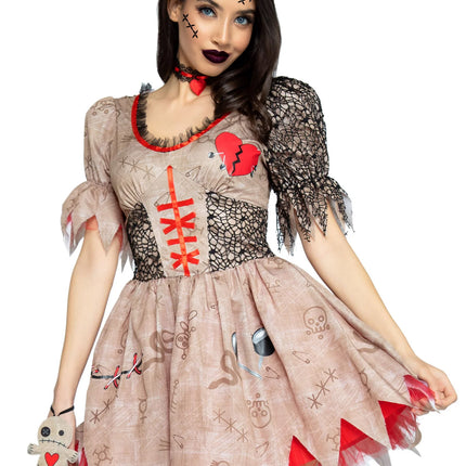 Halloween Kleid Damen Voodoo Pop Leg Avenue