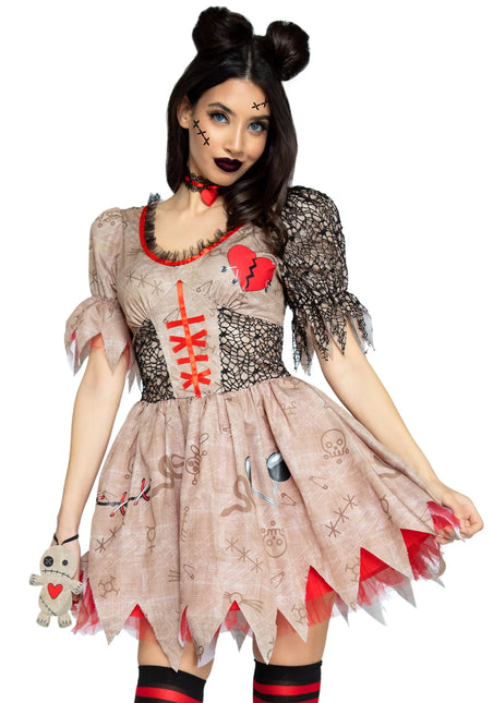 Halloween Kleid Damen Voodoo Pop Leg Avenue