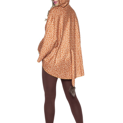 Giraffe Poncho Ladies Leg Avenue