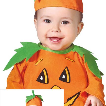 Kürbis Halloween Kostüm Baby Orange