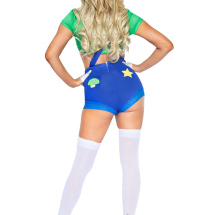 Super Mario Anzug Damen Gamer Leg Avenue